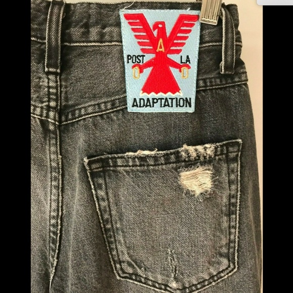 Adaptation size 26 Gray  Straightleg Denim Pants - Picture 2 of 7